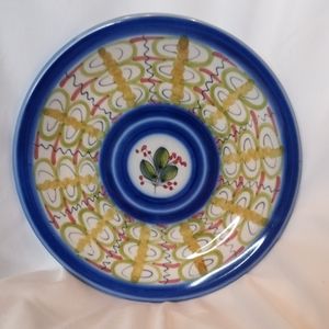 Vintage Figas Pottery Hand Painted, Small Spanish Plate